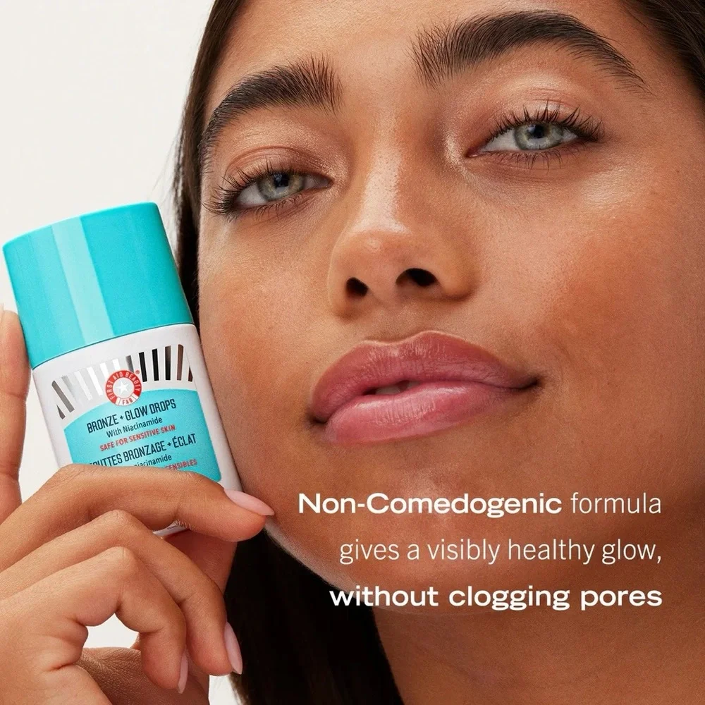 FIRST AID BEAUTY Bronze + Glow Drops With Niacinamide • 8ml NEW